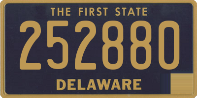 DE license plate 252880