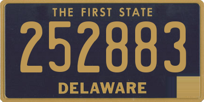 DE license plate 252883