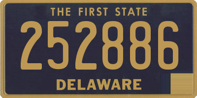 DE license plate 252886