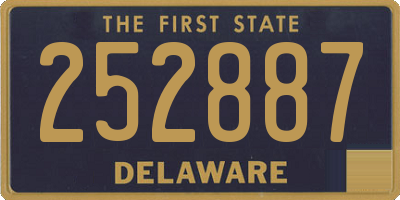 DE license plate 252887