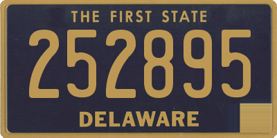 DE license plate 252895