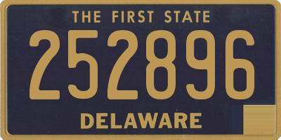 DE license plate 252896