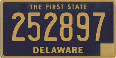 DE license plate 252897