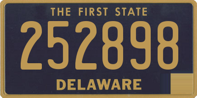 DE license plate 252898