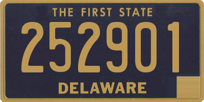 DE license plate 252901
