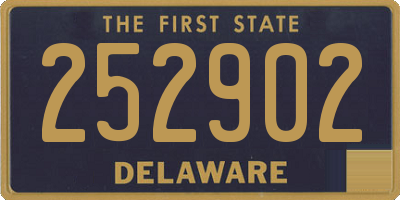 DE license plate 252902
