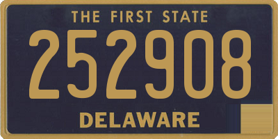 DE license plate 252908