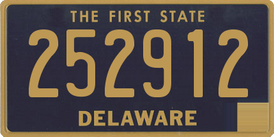 DE license plate 252912