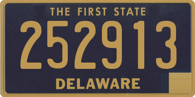 DE license plate 252913