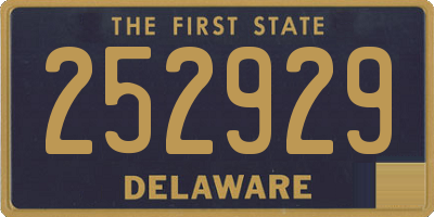 DE license plate 252929
