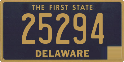 DE license plate 25294