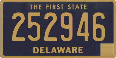 DE license plate 252946