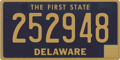 DE license plate 252948