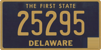 DE license plate 25295