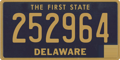 DE license plate 252964