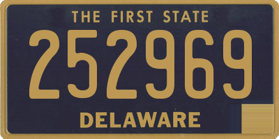 DE license plate 252969