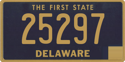 DE license plate 25297