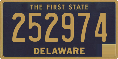 DE license plate 252974