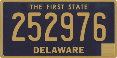 DE license plate 252976