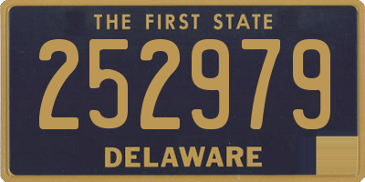DE license plate 252979