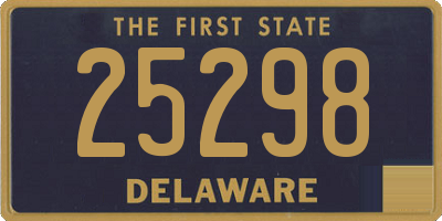 DE license plate 25298