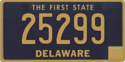 DE license plate 25299