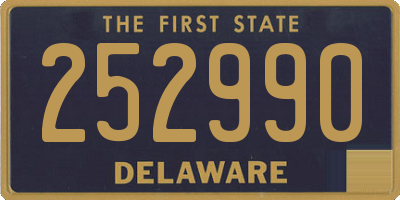 DE license plate 252990