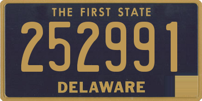 DE license plate 252991