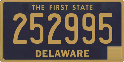 DE license plate 252995