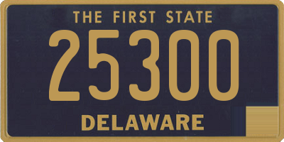 DE license plate 25300