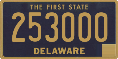 DE license plate 253000