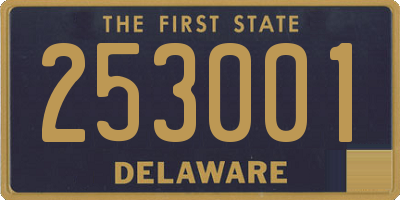 DE license plate 253001