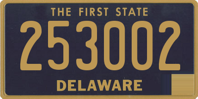 DE license plate 253002