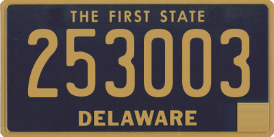 DE license plate 253003