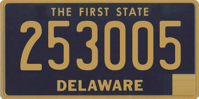 DE license plate 253005