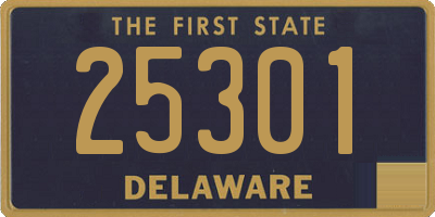 DE license plate 25301
