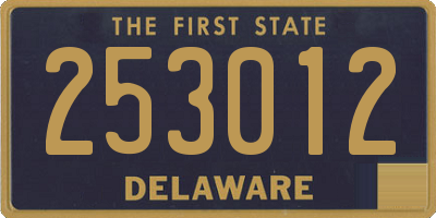 DE license plate 253012