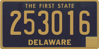 DE license plate 253016