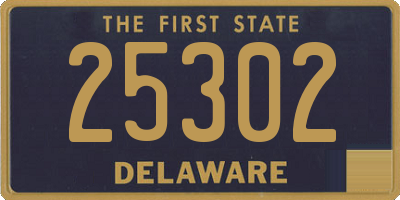 DE license plate 25302