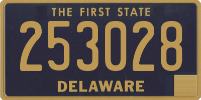 DE license plate 253028