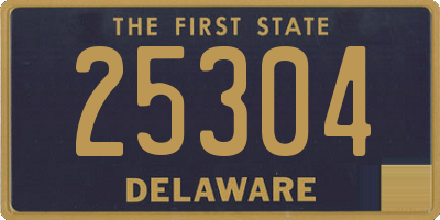 DE license plate 25304