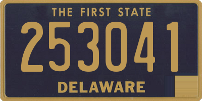 DE license plate 253041