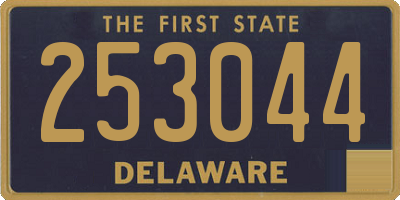 DE license plate 253044