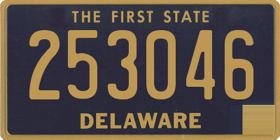 DE license plate 253046