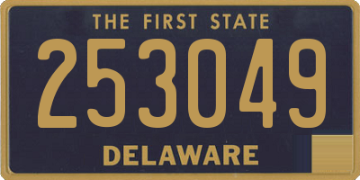 DE license plate 253049