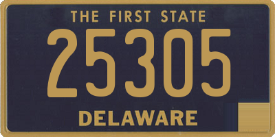 DE license plate 25305