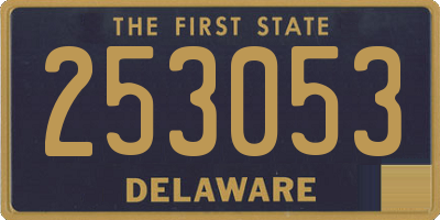 DE license plate 253053