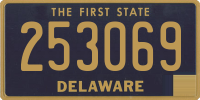 DE license plate 253069