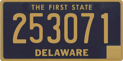 DE license plate 253071