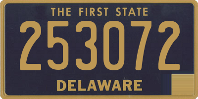 DE license plate 253072